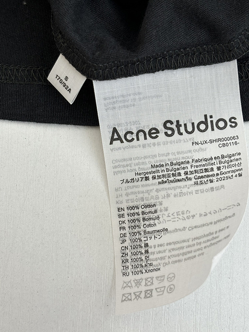 アクネストゥディオズ Acne Studios レーザーラインストーン長袖シャツ