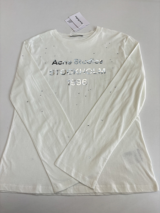 アクネストゥディオズ Acne Studios レーザーラインストーン長袖シャツ