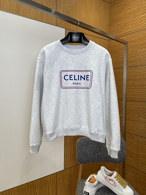 セリーヌ CELINE PARIS レタープリントクルーネックスウェットシャツ