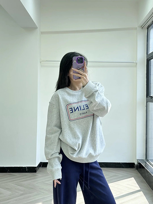 セリーヌ CELINE PARIS レタープリントクルーネックスウェットシャツ