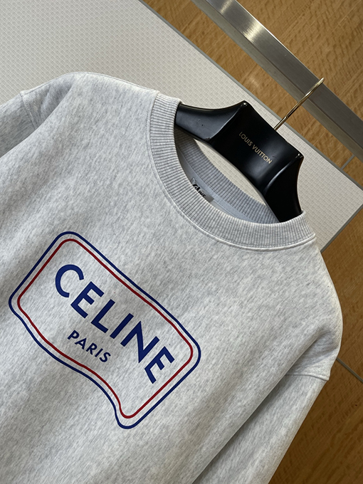 セリーヌ CELINE PARIS レタープリントクルーネックスウェットシャツ