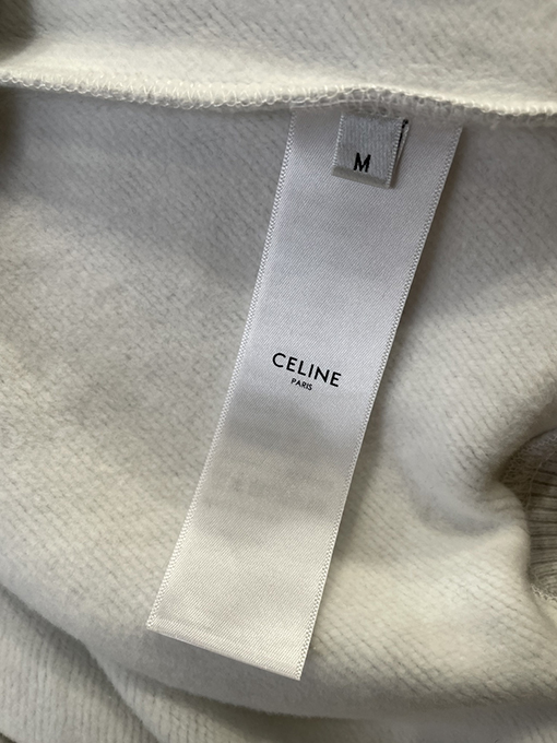セリーヌ CELINE PARIS レタープリントクルーネックスウェットシャツ