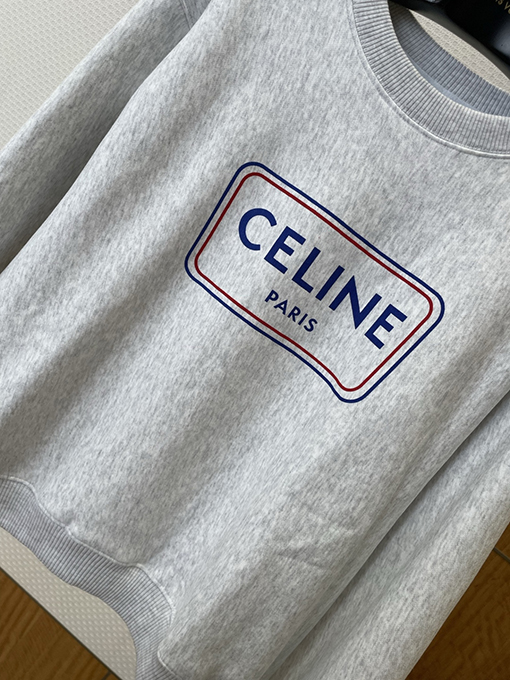 セリーヌ CELINE PARIS レタープリントクルーネックスウェットシャツ