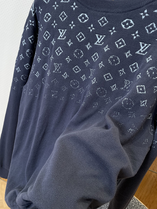 ルイヴィトン ジャカードクルーネックニットセーター