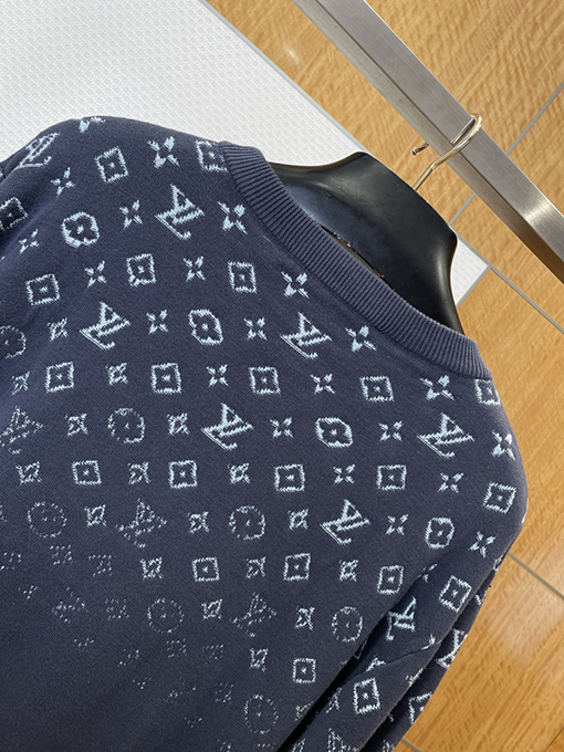 ルイヴィトン ジャカードクルーネックニットセーター