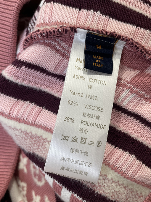 ルイヴィトン パッチワークジャカードニットベストカーディガン