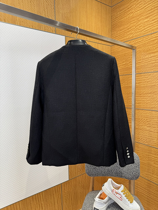 ルイヴィトンスーパーコピー ポケット刺繍シングルブレストジャケット