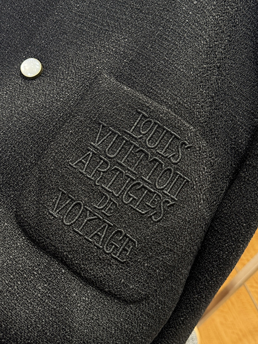 ルイヴィトンスーパーコピー ポケット刺繍シングルブレストジャケット