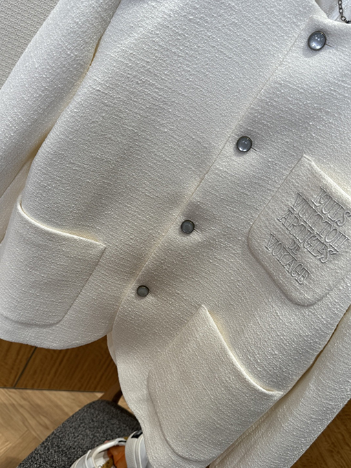 ルイヴィトンスーパーコピー ポケット刺繍シングルブレストジャケット