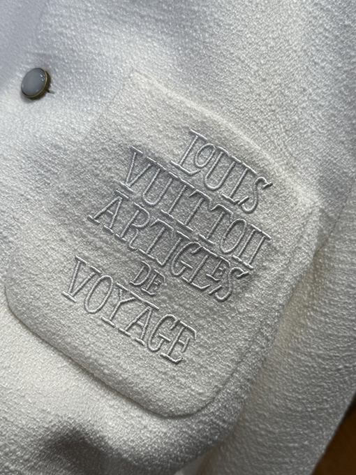 ルイヴィトンスーパーコピー ポケット刺繍シングルブレストジャケット