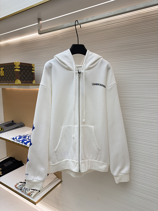 クロムハーツ フード付きプリントスウェットシャツジャケット