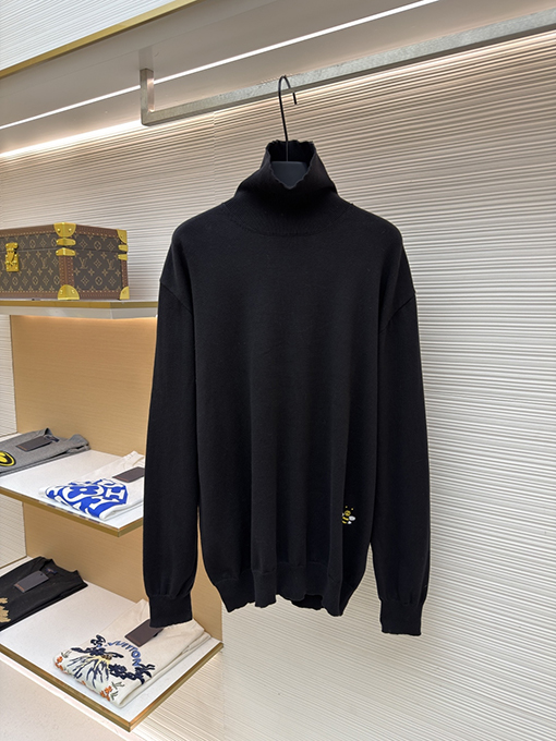 ディオールスーパーコピー ビー刺繍ハイネックニットトップス