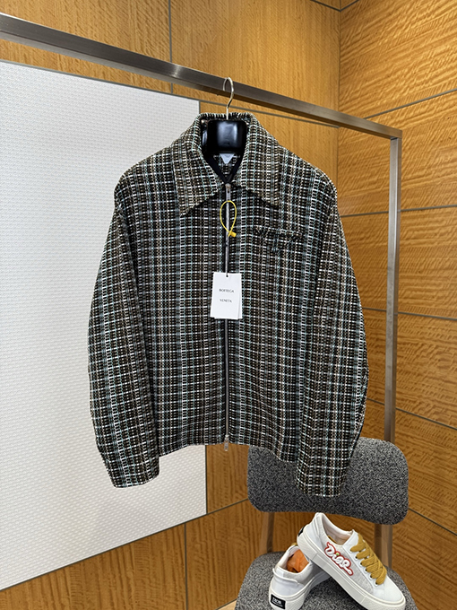 ボッテガヴェネタ 襟付き長袖ジップアップジャケット