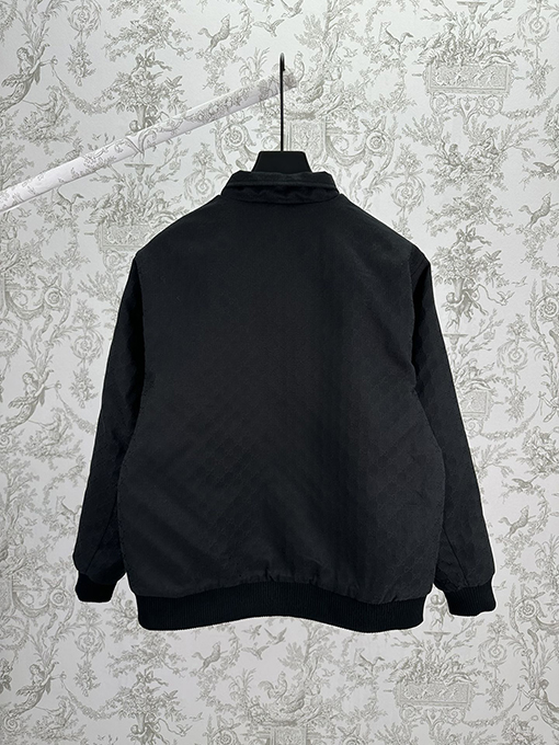 グッチ 新しいGGチェック柄ジッパージャケット