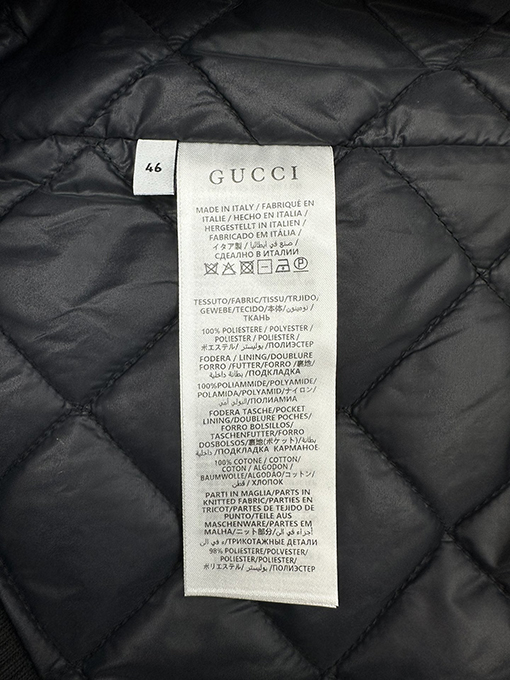 グッチ 新しいGGチェック柄ジッパージャケット