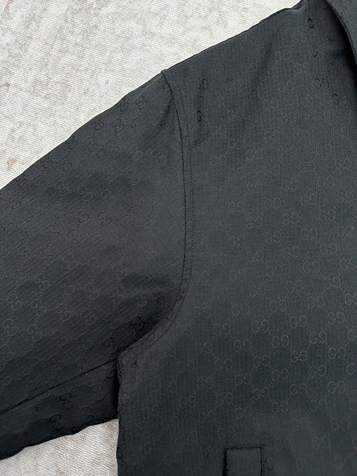 グッチ 新しいGGチェック柄ジッパージャケット