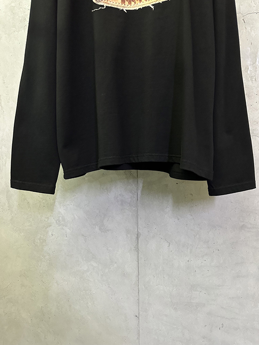 アクネストゥディオズ Acne studio マイクロロゴと蝶のプリントアップリケが付いたレトロスタイルの長袖シャツ