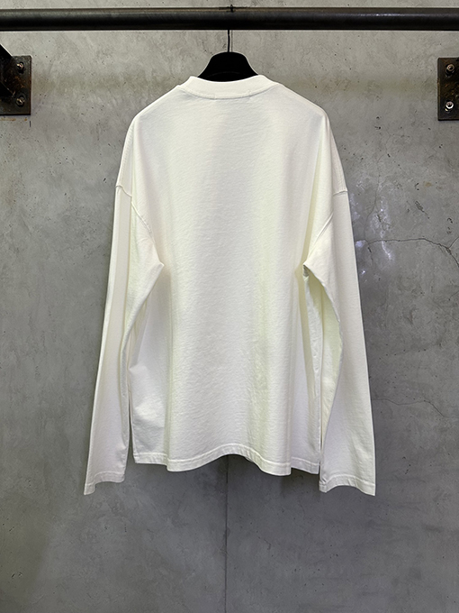 アクネストゥディオズ Acne studio マイクロロゴと蝶のプリントアップリケが付いたレトロスタイルの長袖シャツ