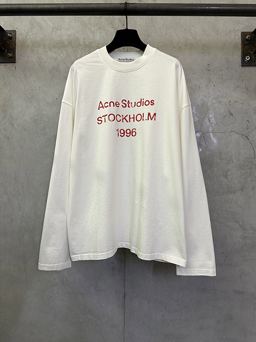 アクネストゥディオズスーパーコピー Acne studio ロゴプリント長袖シャツ