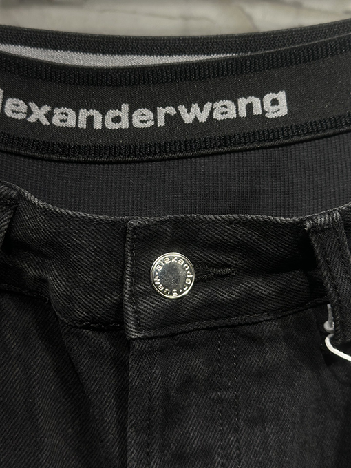 アレキサンダーワン Alexander wang フェイクツーピース織りカーゴジーンズ