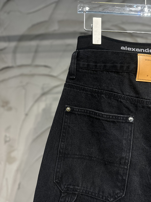 アレキサンダーワン Alexander wang フェイクツーピース織りカーゴジーンズ