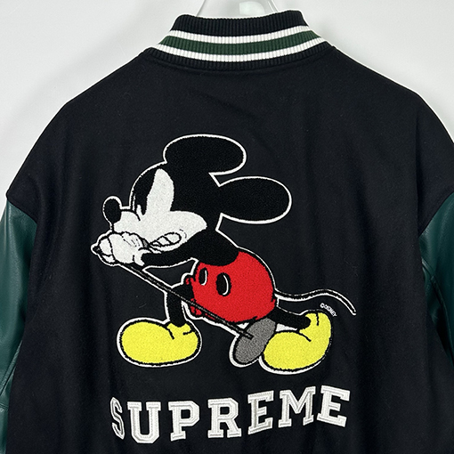 シュプリーム SUPREME NUMBER (N)INE MICKEY VARSITY JACKET ミッキーマウスのベースボールユニフォーム