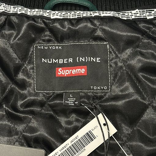 シュプリーム SUPREME NUMBER (N)INE MICKEY VARSITY JACKET ミッキーマウスのベースボールユニフォーム