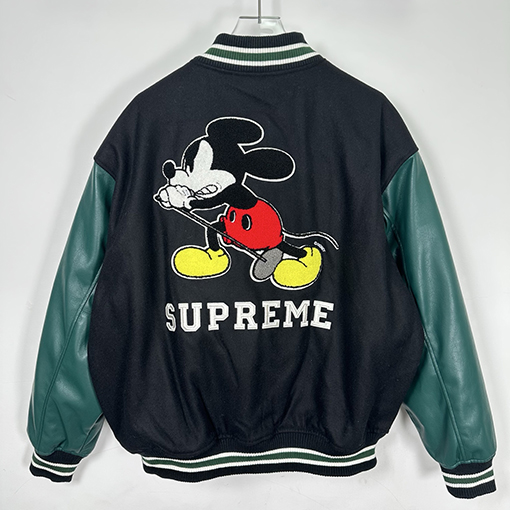 シュプリーム SUPREME NUMBER (N)INE MICKEY VARSITY JACKET ミッキーマウスのベースボールユニフォーム