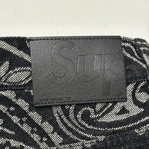 シュプリーム SUPREME BANDANA JACQUARD BAGGY JEAN ペイズリージャカードストレートレッグジーンズ