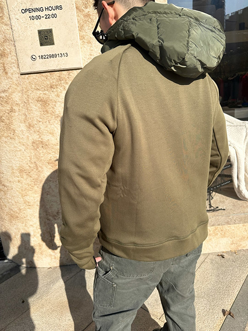 モンクレールコピー ロゴ織りパッチワークダウンジャケット