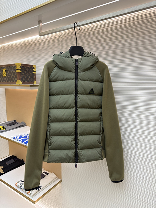 モンクレールコピー ロゴ織りパッチワークダウンジャケット