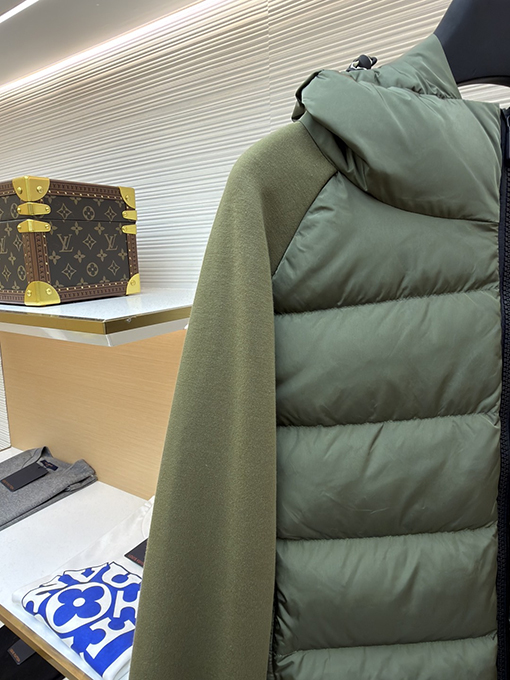 モンクレールコピー ロゴ織りパッチワークダウンジャケット