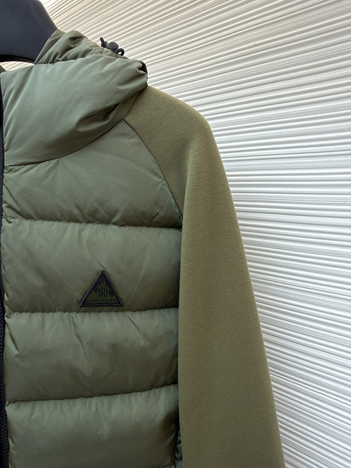 モンクレールコピー ロゴ織りパッチワークダウンジャケット