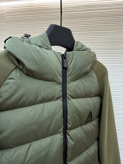 モンクレールコピー ロゴ織りパッチワークダウンジャケット