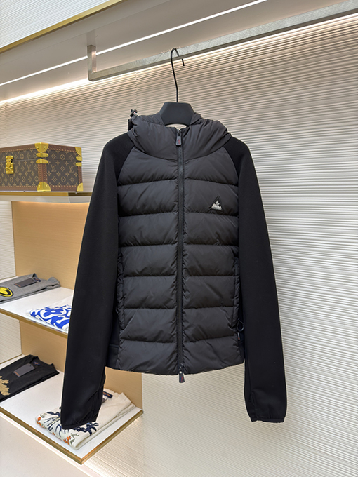 モンクレールコピー ロゴ織りパッチワークダウンジャケット