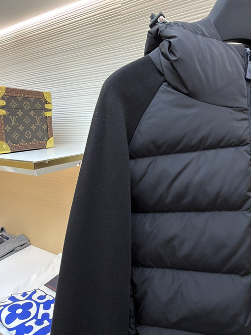 モンクレールコピー ロゴ織りパッチワークダウンジャケット