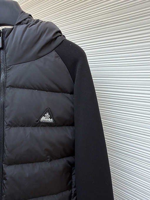 モンクレールコピー ロゴ織りパッチワークダウンジャケット
