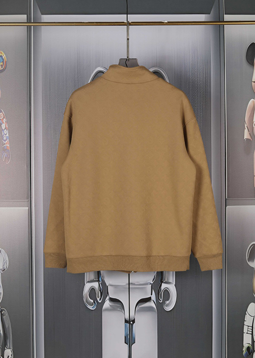 ルイヴィトン 全面ジャカード複合ジップアップスウェットシャツ