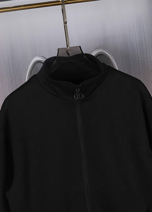 ルイヴィトン 全面ジャカード複合ジップアップスウェットシャツ