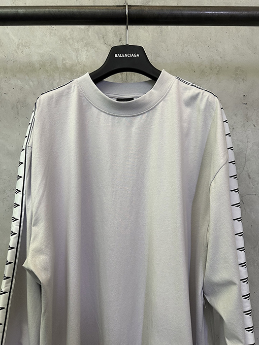 バレンシアガ Balenciaga 3m ジャカードラベル長袖シャツ