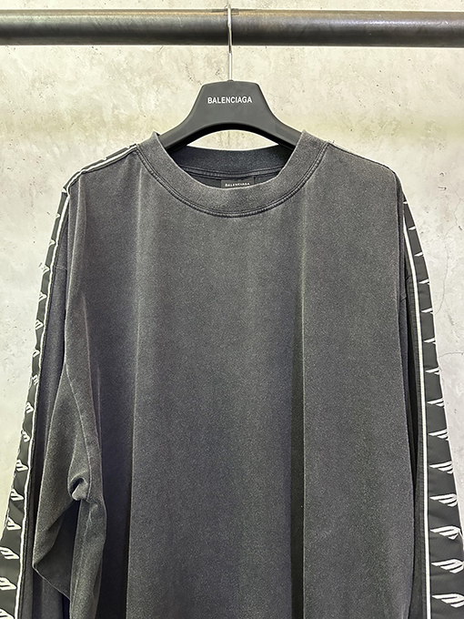 バレンシアガ Balenciaga 3m ジャカードラベル長袖シャツ