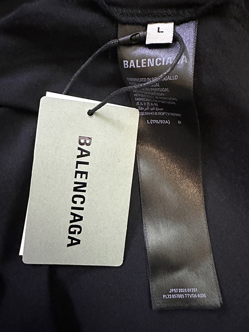 バレンシアガ Balenciaga 3m ジャカードラベル長袖シャツ