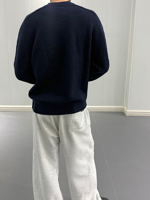 バーバリースーパーコピー 無地クルーネックカシミアニットセーター