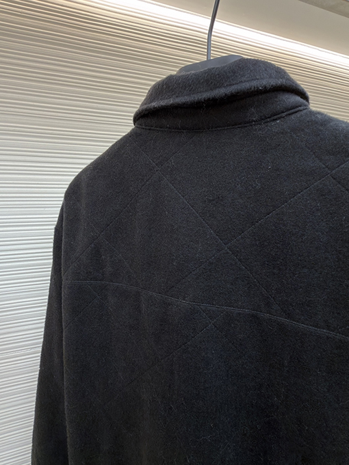 プラダコピー 三角ロゴの襟付きコットンパッド入りジャケット