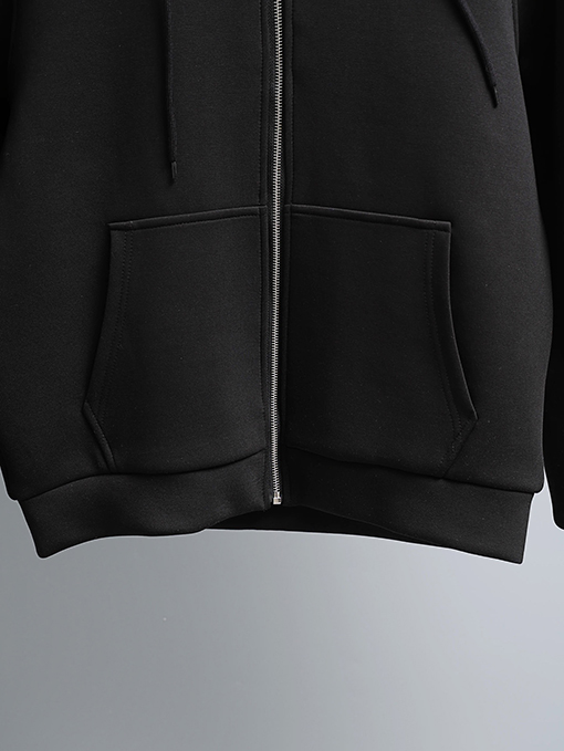 バーバリー 刺繍ロゴ入りジップアップフードジャケット