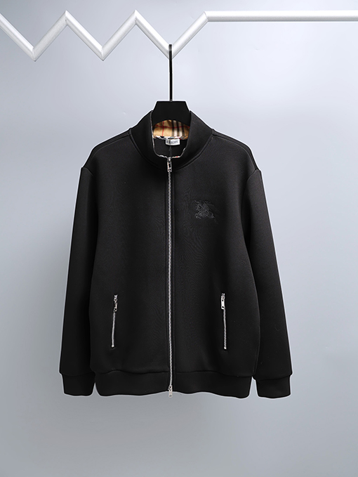 バーバリーブラックレーベル ホース刺繍ジップアップジャージジャケット④ バーバリーブラックレーベル ホース刺繍ジップアップジャージ