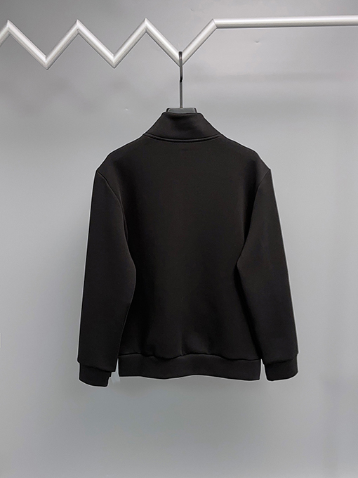 フェンディコピー ダブルFFロゴ刺繍のジップアップジャケット