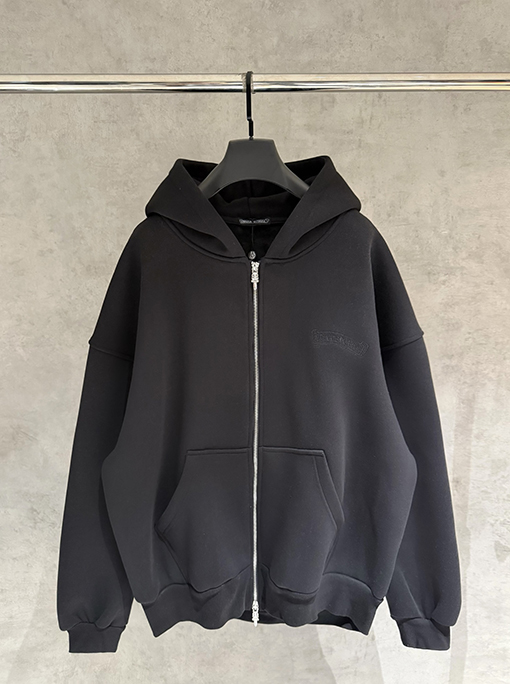 クロムハーツスーパーコピー フリース裏地付きジップアップスウェットシャツジャケット