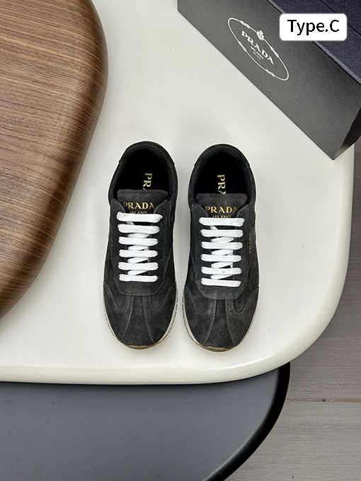 プラダ メンズパッチワークカジュアルスポーツシューズ