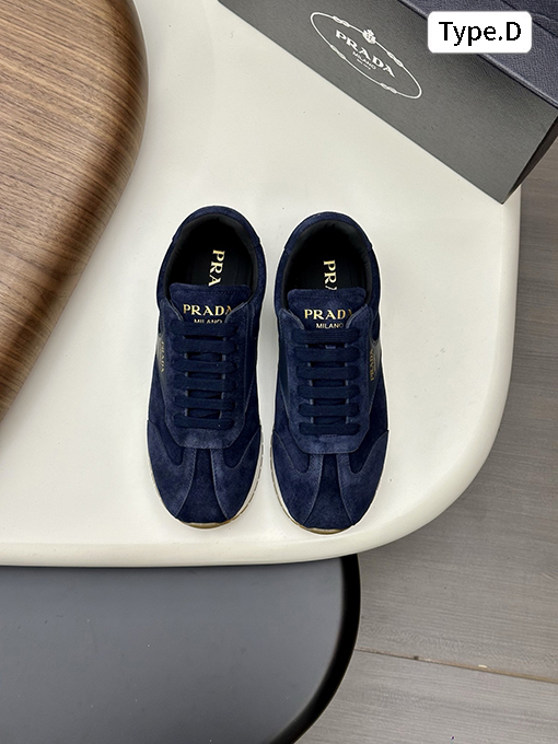 プラダ メンズパッチワークカジュアルスポーツシューズ